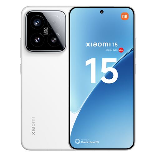Smartphone Xiaomi 15 6,36" 5G Double Nano SIM 512 Go Blanc conçu avec Leica État correct Xiaomi reconditionné disponible sur Fnac