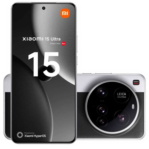 Smartphone Xiaomi 15 Ultra 6,73" 5G Double Nano SIM 512 Go Chrome conçu avec Leica État correct Xiaomi reconditionné disponible sur Fnac