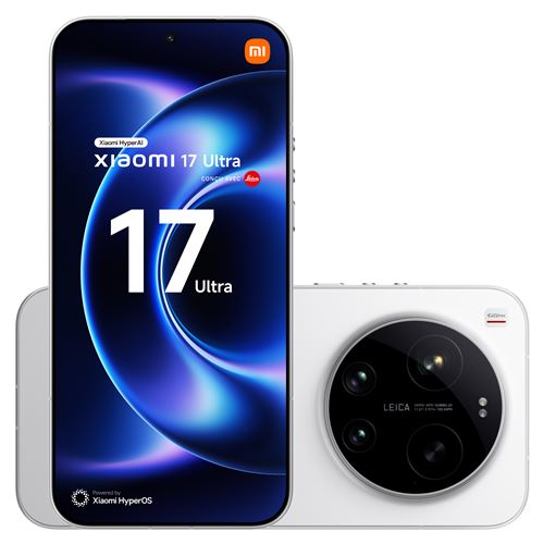 Smartphone Xiaomi 17 Ultra 6,9" 5G Double Nano SIM 512 Go Blanc conçu avec Leica État correct Xiaomi reconditionné disponible sur Fnac