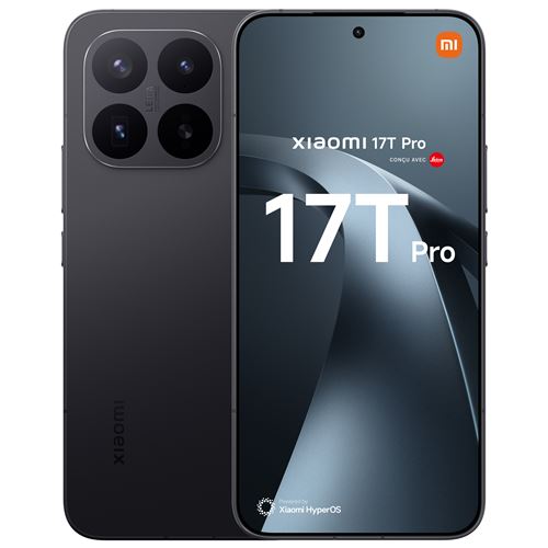 Smartphone Xiaomi 17T Pro 6,83" 5G Double nano SIM 512 Go Noir conçu avec Leica État correct Xiaomi reconditionné disponible sur Fnac | Dero