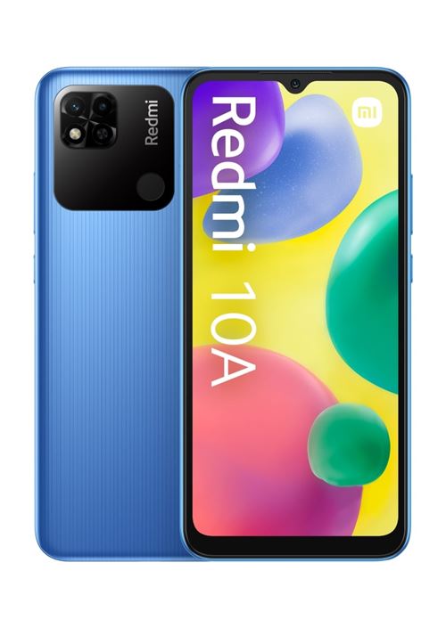 Smartphone Xiaomi Redmi 10A 6.53" Double nano SIM 32 Go Azur Céleste État correct Xiaomi reconditionné disponible sur Fnac
