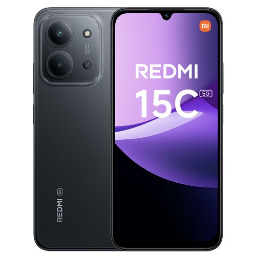 Smartphone Xiaomi Redmi 15C 6,9” 5G Double nano SIM 256 Go Midnight Black État correct - 148,99 € Smartphone Xiaomi Redmi 15C 6,9” 5G Double nano SIM 256 Go Midnight Black État correct Xiaomi reconditionné disponible sur Fnac