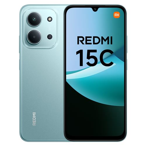 Smartphone Xiaomi Redmi 15C 6,9" Double nano SIM 256 Go Vert État correct Xiaomi reconditionné disponible sur Fnac