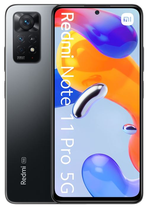 Smartphone Xiaomi Redmi Note 11 Pro 6.67" 5G 128 Go Double SIM Gris graphite État correct Xiaomi reconditionné disponible sur Fnac | Dero