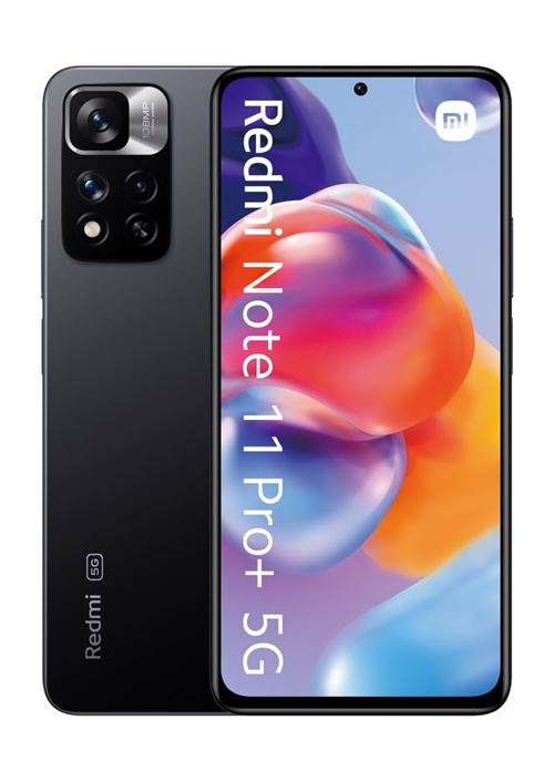 Smartphone Xiaomi Redmi Note 11 Pro+ 6,67" 5G 128 Go Double SIM Gris graphite État correct Xiaomi reconditionné disponible sur Fnac | Dero