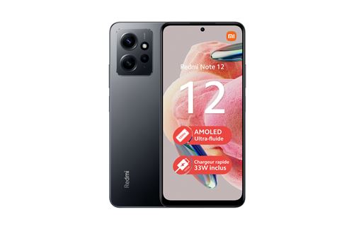 Smartphone Xiaomi Redmi Note 12 6,67" Double nano SIM 128 Go Gris État correct - 126,19 € Smartphone Xiaomi Redmi Note 12 6,67" Double nano SIM 128 Go Gris État correct reconditionné disponible sur Fnac