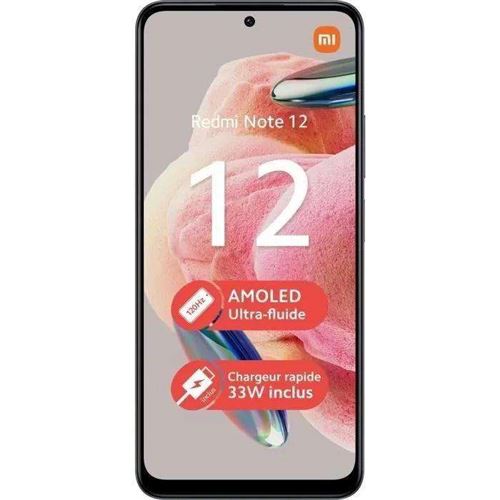 Smartphone Xiaomi Redmi Note 12 gris 6.67 stockage 128 Go État correct reconditionné disponible sur Fnac