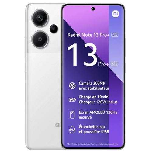 Smartphone Xiaomi Redmi Note 13 blanc 6.67 RAM 12 Go stockage 512 Go État correct N/A reconditionné disponible sur Fnac