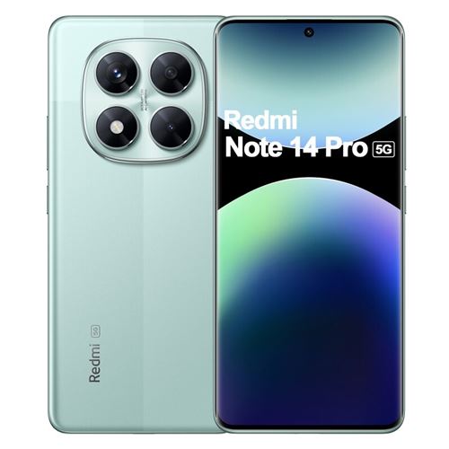 Smartphone Xiaomi Redmi Note 14 Pro 5G 6,67 Pouces Double Nano SIM 512 Go Vert Corail État correct reconditionné disponible sur Fnac
