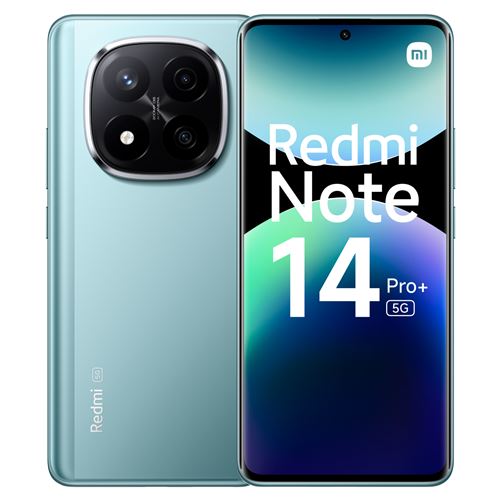 Smartphone Xiaomi Redmi Note 14 Pro+ 6,67" 5G Double Nano SIM 512 Go Bleu givré État correct reconditionné disponible sur Fnac