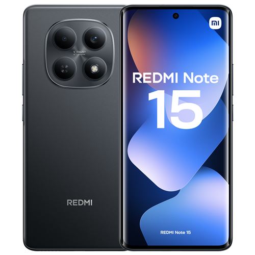 Smartphone Xiaomi Redmi Note 15 6,77" Double nano SIM 128 Go Noir État correct Xiaomi reconditionné disponible sur Fnac