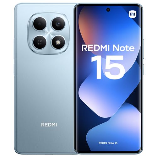 Smartphone Xiaomi Redmi Note 15 6,77"" Double nano SIM 256 Go Bleu État correct Xiaomi reconditionné disponible sur Fnac
