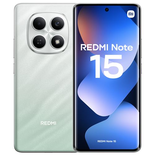 Smartphone Xiaomi Redmi Note 15 6,77" Double nano SIM 256 Go Vert État correct reconditionné disponible sur Fnac
