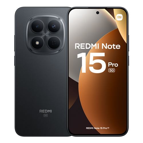 Smartphone Xiaomi Redmi Note 15 Pro 6,83" 5G Double nano SIM 512 Go Noir État correct reconditionné disponible sur Fnac