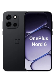 Smartphones Nord 6 5G 8Go 256Go Noir AMOLED 165Hz 7500mAh Snapdragon 8s Gen4 Version Globale Très bon état OnePlus reconditionné disponible sur Darty