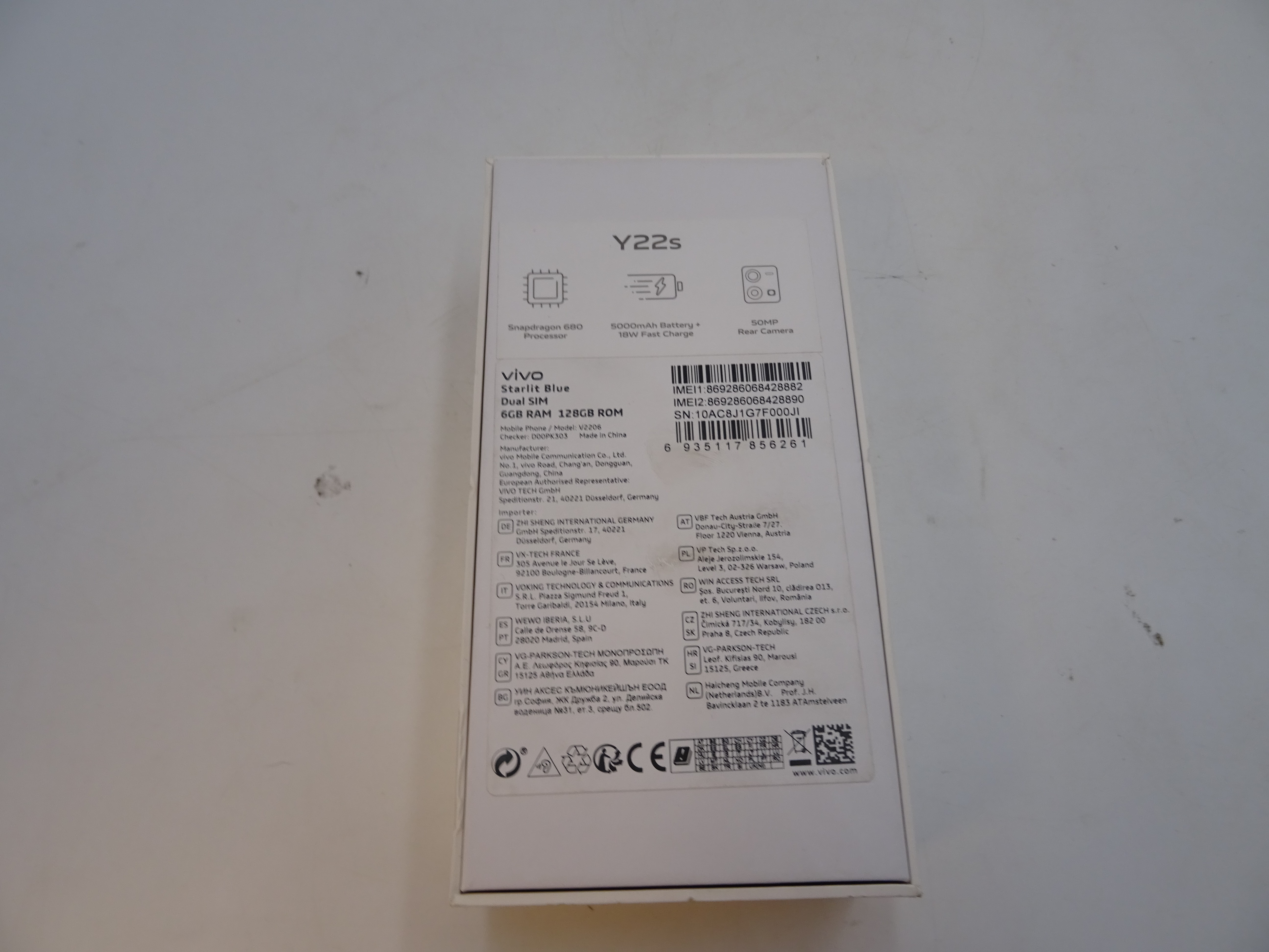 Voir photo 3 de Smartphones Vivo y22s d'occasion 6G/128G Smartphones Vivo y22s d'occasion 6G/128G Bon état reconditionné photo 3