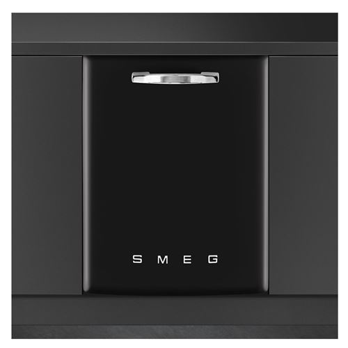 Smeg 50's Style STFABBL3 - Lave-vaisselle - encastrable - Niche - largeur : 60 cm - profondeur : 57.5 cm - hauteur : 82 cm - noir État correct Smeg reconditionné disponible sur Fnac | Dero