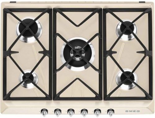Smeg Victoria SR975PGH - Table de cuisson au gaz - 5 plaques de cuisson - Niche - largeur : 47.8 cm - profondeur : 55.5 cm - crème État correct - 410,99 € Smeg Victoria SR975PGH - Table de cuisson au gaz - 5 plaques de cuisson - Niche - largeur : 47.8 cm - profondeur : 55.5 cm - crème État correct Smeg reconditionné disponible sur Fnac