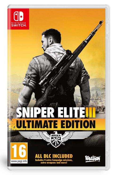 Acheter Sniper Elite III Ultimate Edition Nintendo Switch État correct - 27,99 € Sniper Elite III Ultimate Edition Nintendo Switch État correct Just for Games reconditionné disponible sur Fnac