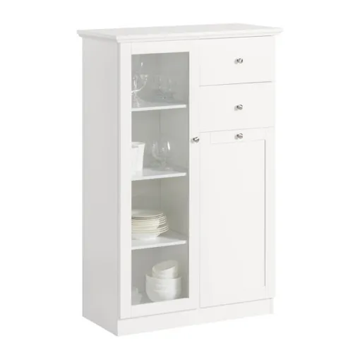 Sobuy Buffet Commode Armoire De Rangement Dressoir Bahut Avec 2 Portes, 2 Tiroirs, Fsb32-W Bon état reconditionné disponible sur Rakuten