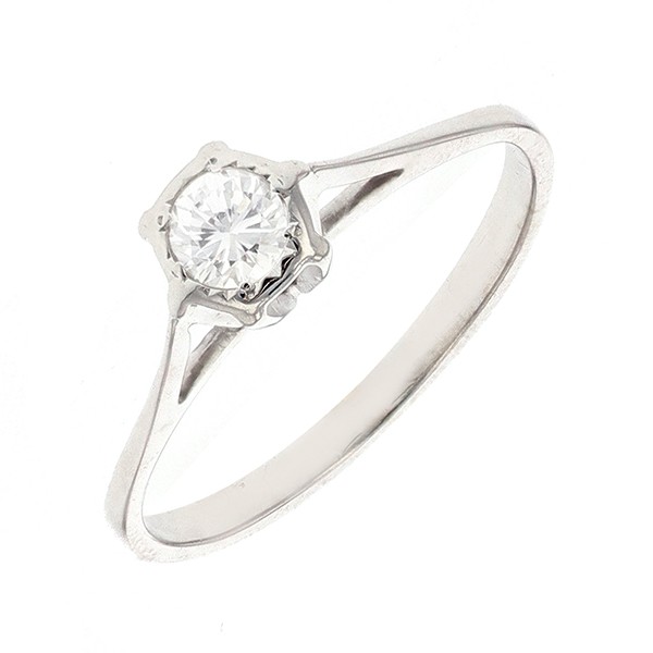 Solitaire diamant Bon état - 450,00 € Solitaire diamant Bon état reconditionné disponible sur Gemme Les Bijoux