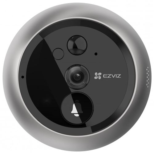 Sonnette à judas Ezviz sans fil DP2C Argent État correct Ezviz reconditionné disponible sur Fnac