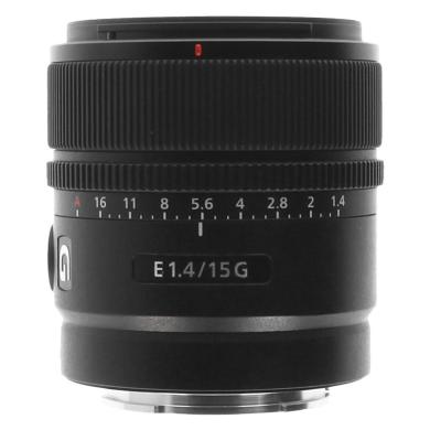 Sony 15mm 1:1.4 E G (SEL15F14G) E-Mount - comme neuf Reconditionné - 469,00 € Sony 15mm 1:1.4 E G (SEL15F14G) E-Mount - comme neuf Reconditionné Sony reconditionné disponible sur As Good As New | Dero
