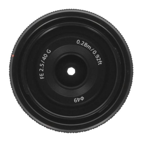 Voir photo 2 de Sony 40mm 1:2.5 FE G (SEL40F25G) noir - comme neuf | Dero Sony 40mm 1:2.5 FE G (SEL40F25G) noir - comme neuf Reconditionné Sony reconditionné photo 2 | Dero