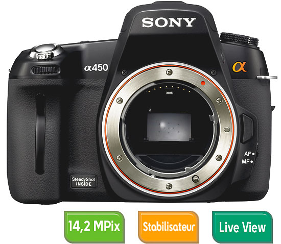 Sony Alpha A450 Nu État correct Sony reconditionné disponible sur Fnac