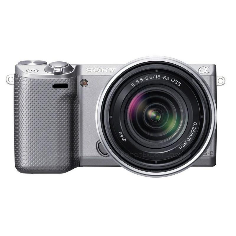 Sony Alpha Nex-5 -Argent+ Sony Sony 18-55mm f/3.5-5.6 OSS Reconditionné Sony reconditionné disponible sur Backmarket