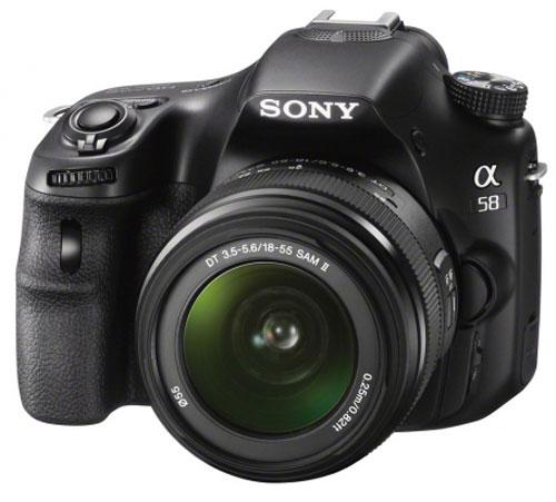 Sony Alpha SLT-A58 + Obj. Sony DT SAM 18 - 55 mm f/3.5 - 5.6 État correct Sony reconditionné disponible sur Fnac