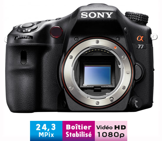 Sony Alpha SLT-A77V Nu État correct Sony reconditionné disponible sur Fnac