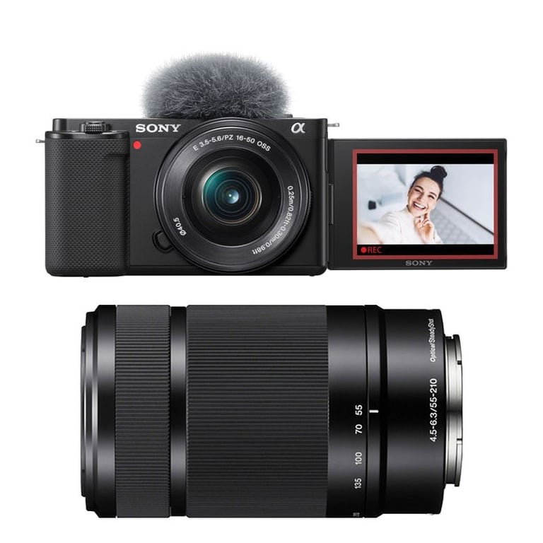 SONY ALPHA ZV-E10 NOIR + 16-50 + 55-210 - Très bon état Très bon état Sony reconditionné disponible sur Pixmania