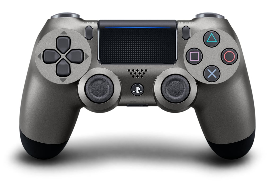Sony DualShock 4 v2 Noir, Acier inoxydable Bluetooth/USB Manette de jeu Analogique/Numérique PlayStation 4 - Bon état Bon état Sony reconditionné disponible sur Pixmania