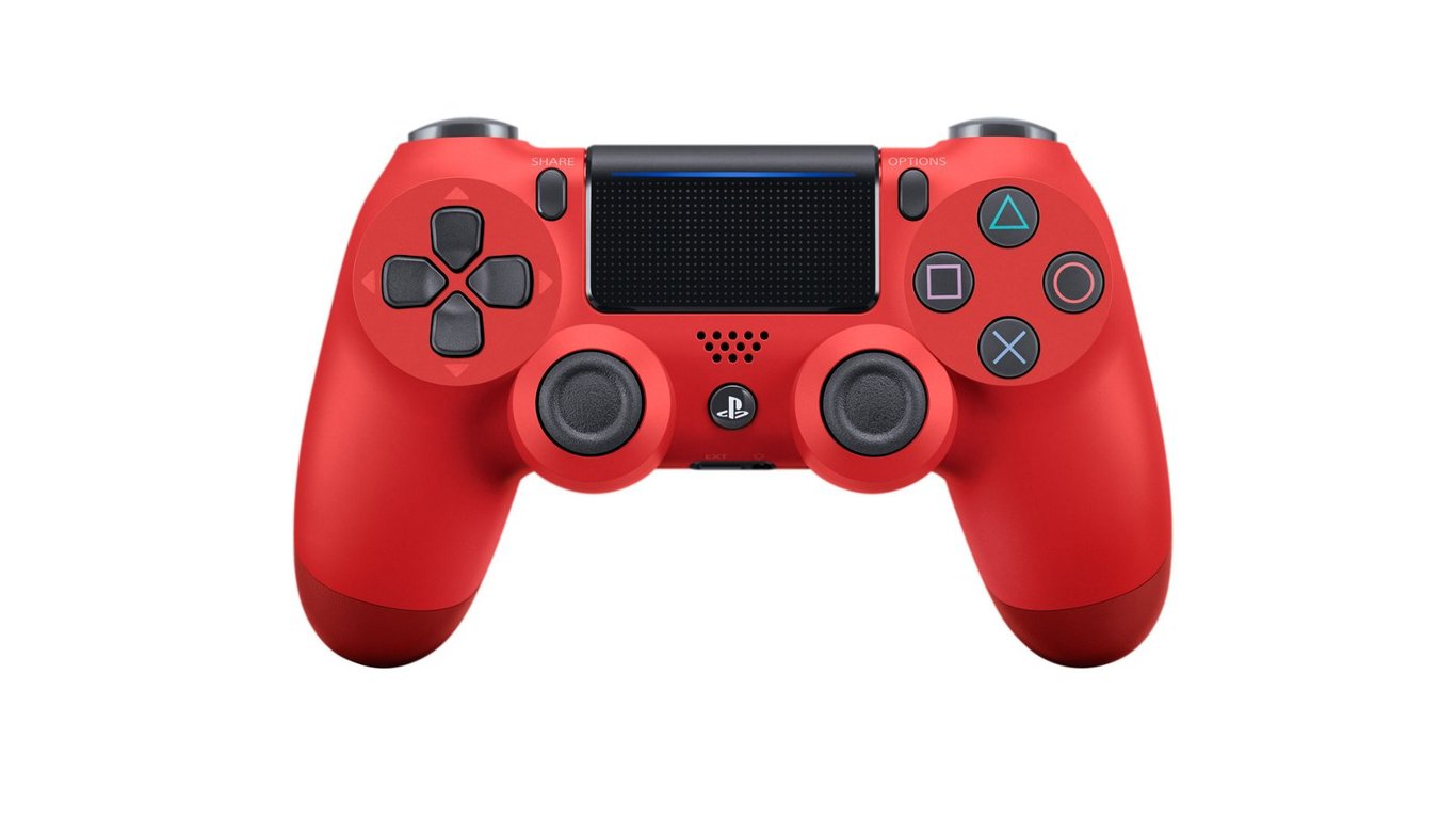 Sony DualShock 4 V2 Rouge Bluetooth/USB Manette de jeu Analogique/Numérique PlayStation 4 - Bon état Bon état Sony reconditionné disponible sur Pixmania