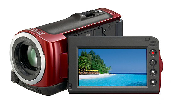 Sony Handycam HDR-CX105E - Caméscope - 1080i - 2.36 MP - 10x zoom optique - Carl Zeiss - flash 8 Go - carte Flash - rouge État correct Sony reconditionné disponible sur Fnac