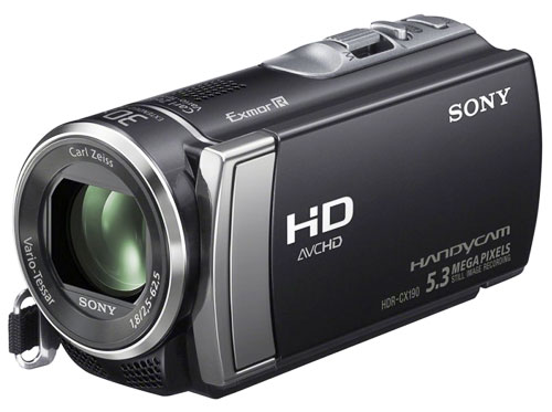 Sony Handycam HDR-CX190E - Caméscope - 1080i - 1.5 MP - 25x zoom optique - Carl Zeiss - carte Flash - noir État correct Sony reconditionné disponible sur Fnac