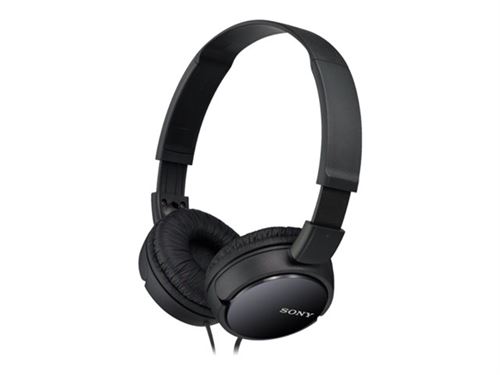 Sony MDR-ZX110NA - Écouteurs avec micro - circum-aural - filaire - Suppresseur de bruit actif - jack 3,5mm - noir État correct Sony reconditionné disponible sur Fnac
