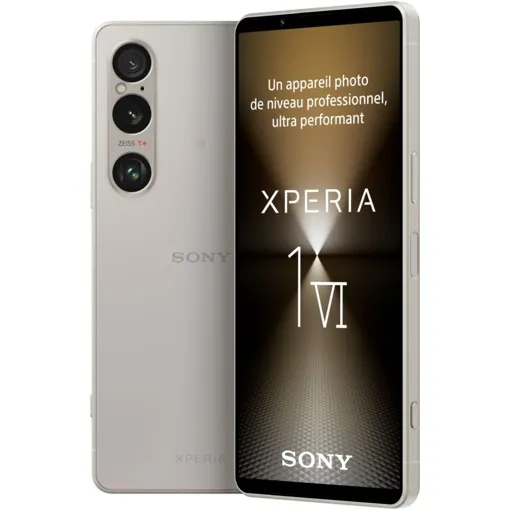 Sony Xperia 1 VI 5G Nano SIM 256 Go Argent Platine occasion reconditionné disponible sur Rakuten