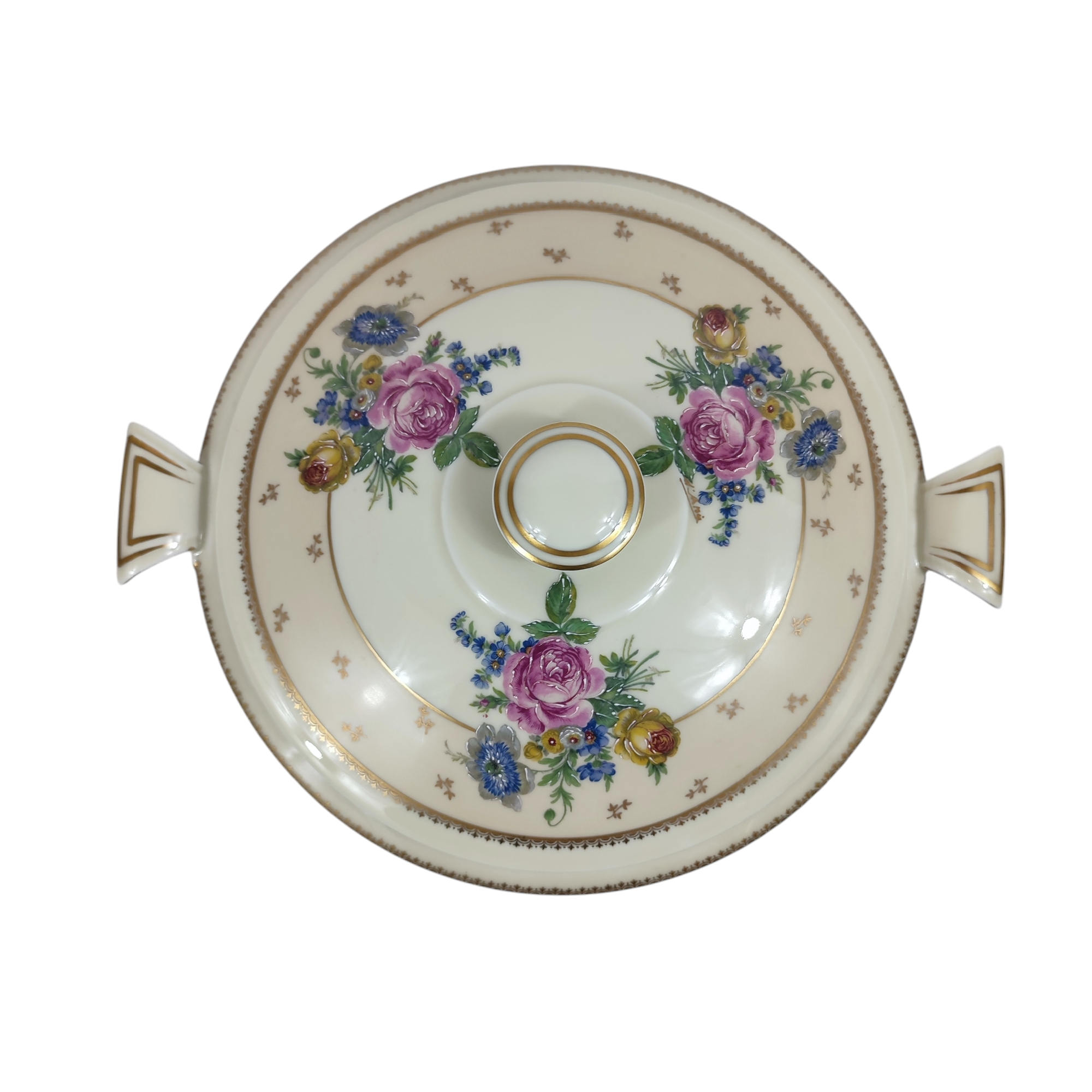 Voir photo 2 de Soupière avec décor floral - Ancienne Fabrique Royale Limoges Soupière avec décor floral - Ancienne Fabrique Royale Limoges Bon état reconditionné photo 2
