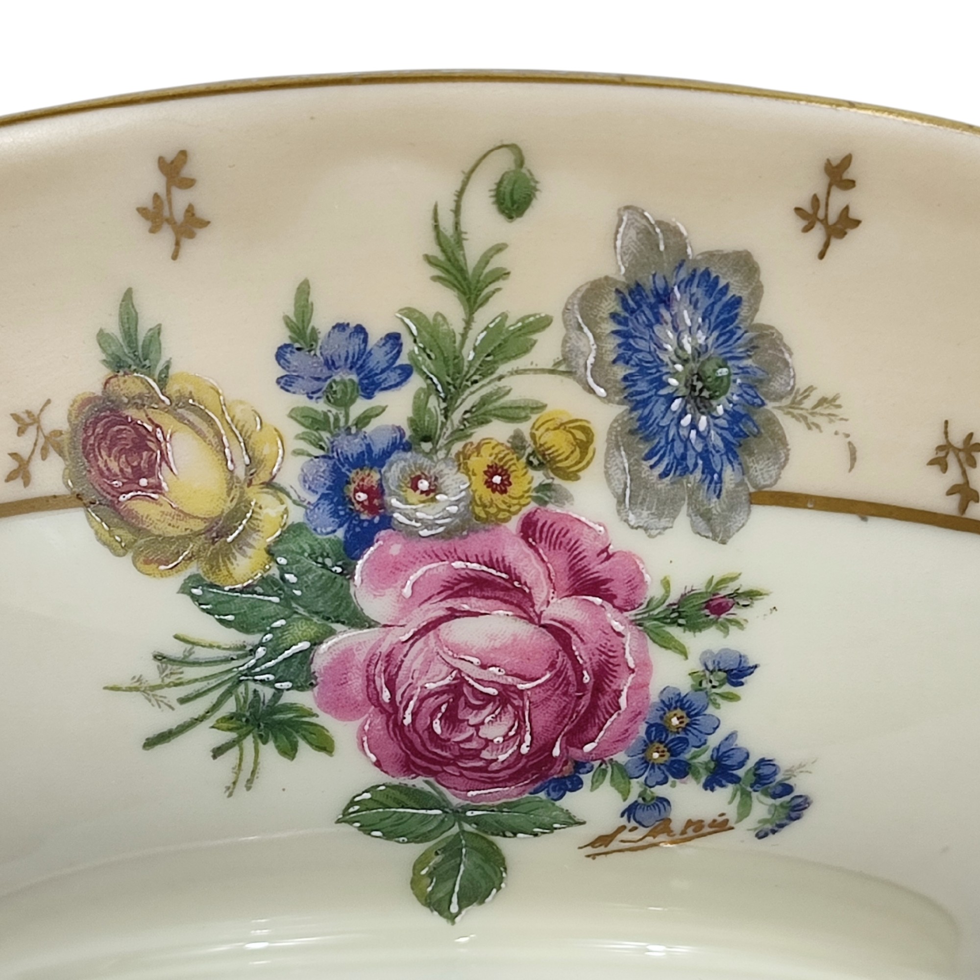 Voir photo 8 de Soupière avec décor floral - Ancienne Fabrique Royale Limoges Soupière avec décor floral - Ancienne Fabrique Royale Limoges Bon état reconditionné photo 8