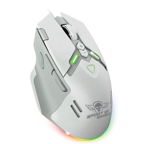 Souris filaire gaming RGB Spirit Of Gamer Elite M60 Artic - Excellent état Parfait état Spirit of Gamer reconditionné disponible sur Pixmania