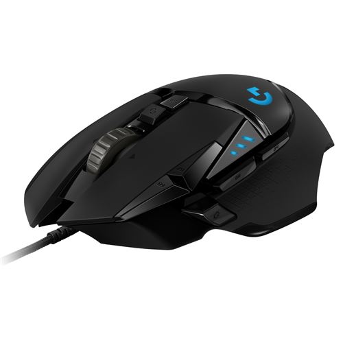 Souris Gamer Filaire Logitech G502 Hero RGB USB État correct Logitech reconditionné disponible sur Fnac