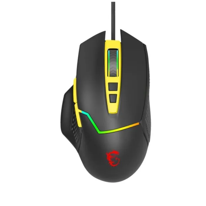 Souris Gaming MSI Clutch GM20 V2 Couleur noir jaune 6200dpi 112g Reconditionné MSI reconditionné disponible sur Cdiscount Seconde Vie