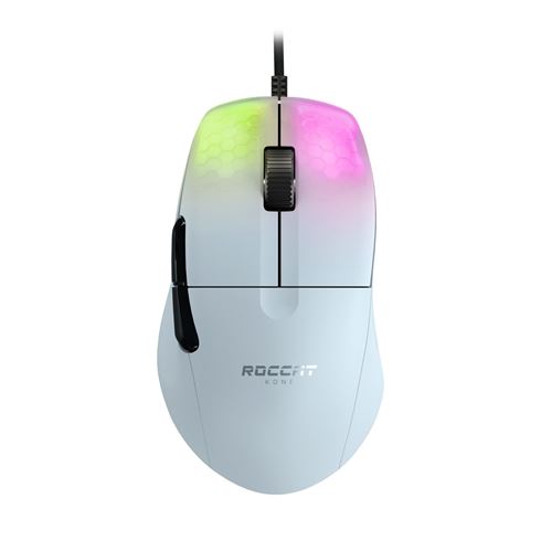 Souris Gaming sans fil Bluetooth Roccat Kone Pro Blanc État correct Roccat reconditionné disponible sur Fnac