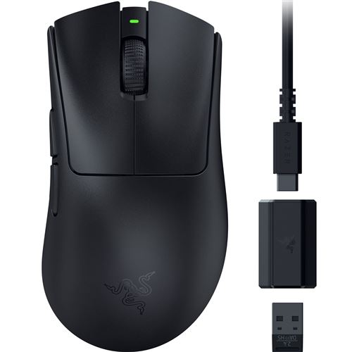 Souris gaming sans fil Razer Deathadder v3 HyperSpeed Noir État correct Razer reconditionné disponible sur Fnac
