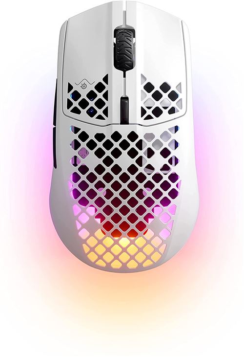 Souris gaming Wireless SteelSeries Aerox 3 Snow Blanc État correct SteelSeries reconditionné disponible sur Fnac