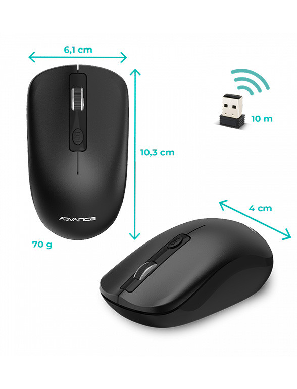 Voir photo 2 de Souris sans fil - Advance Swift 4D WIRELESS | Dero Souris sans fil - Advance Swift 4D WIRELESS Parfait état reconditionné photo 2 | Dero