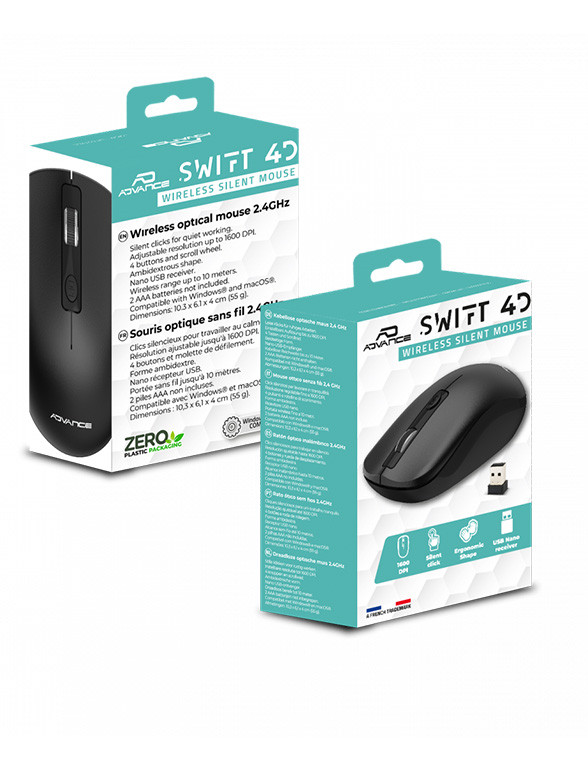 Voir photo 3 de Souris sans fil - Advance Swift 4D WIRELESS | Dero Souris sans fil - Advance Swift 4D WIRELESS Parfait état reconditionné photo 3 | Dero