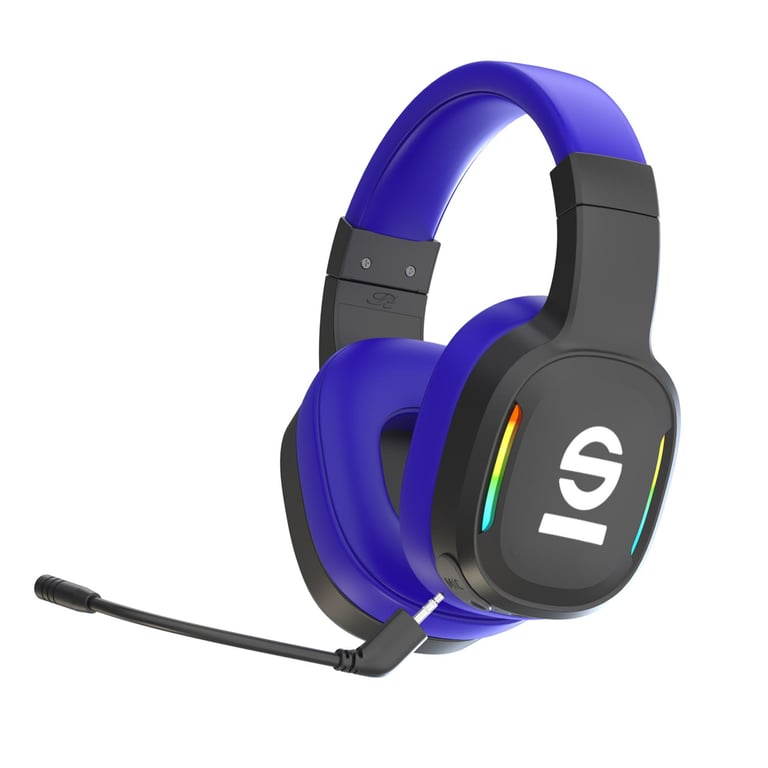 Sparco SPWHEADPHONEPRO casque Sans fil Arceau Gaming USB Type-C Noir, Bleu - Excellent état Parfait état reconditionné disponible sur Pixmania